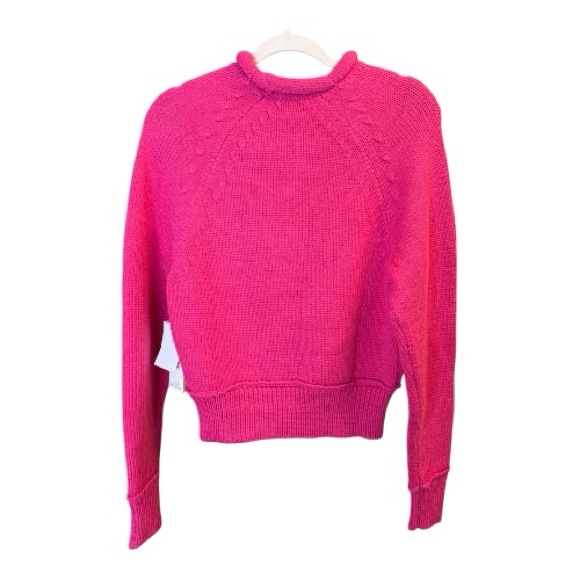 Good American Ballerina Pink Roll Neck Sweater Long Sleeve Size Small NWT - Picture 2 of 15